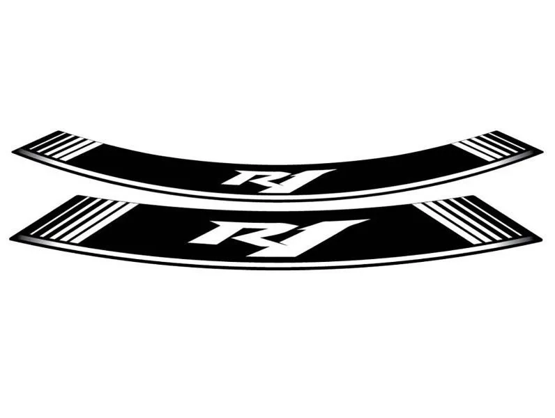 Profili ruota Puig yamaha yzf-r1 bianco - il set consiste di 8 strisce adesive - cod. 5529b