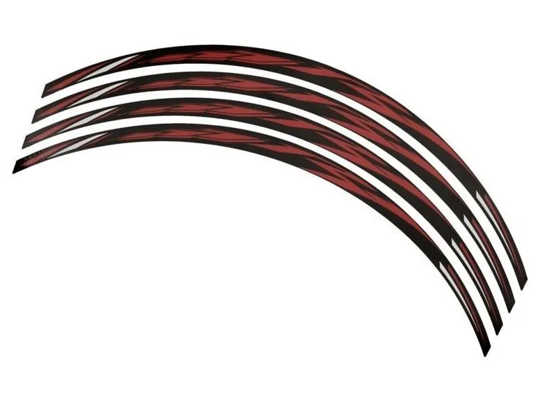 Profili ruota Puig yamaha yzf-r6 rosso - il set consiste di 4 strisce adesive - cod. 5124r