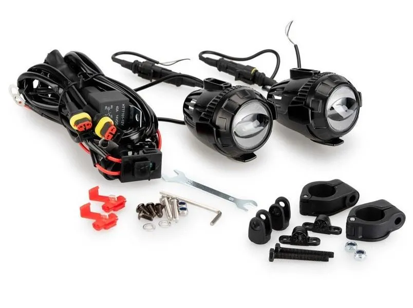 puig kit fendinebbia 3.0 omologato regolabile su tubo di diametro 25mm nero