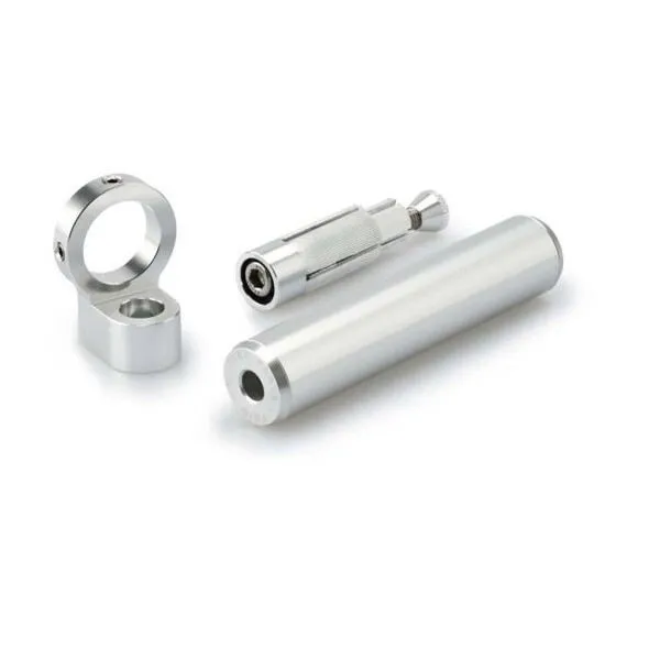 puig supporto per il foro centrale per fissaggio cover cellulare silver - solo per diametro tra 13 e 19.5 mm