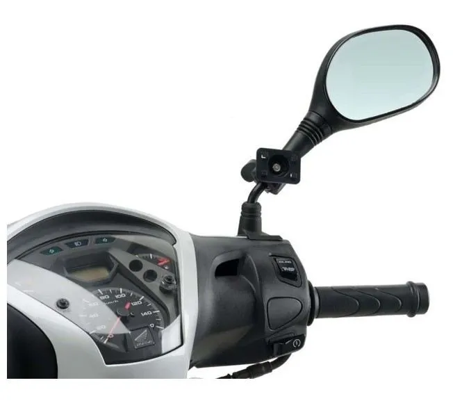 puig supporto per l'asta dello specchietto retrovisore per fissaggio cover cellulare nero - cod. 3533n - adattatore per il