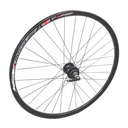 Ruota 27 MTB anteriore nera per freno a disco