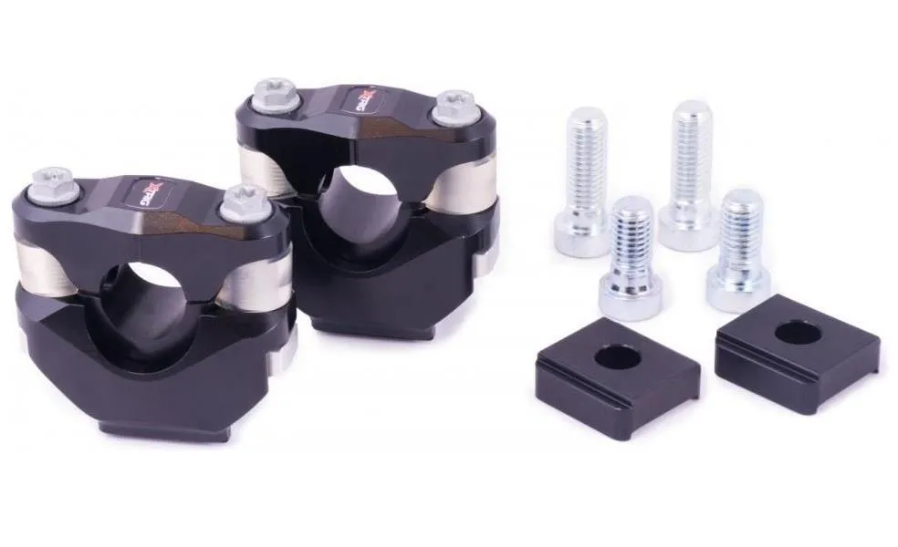 Risers Xtrig per manubrio da 28.6mm PHDS con sistema di smorzamento vibrazioni per piastre XTRIG viti M12