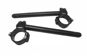 SEMI-MANUBRIO 53 MM TUBO 250 MM IN ALLUMINIO FORGIATO CON MORSETTO DI BLOCCAGGIO cod CP003N-53-N-250