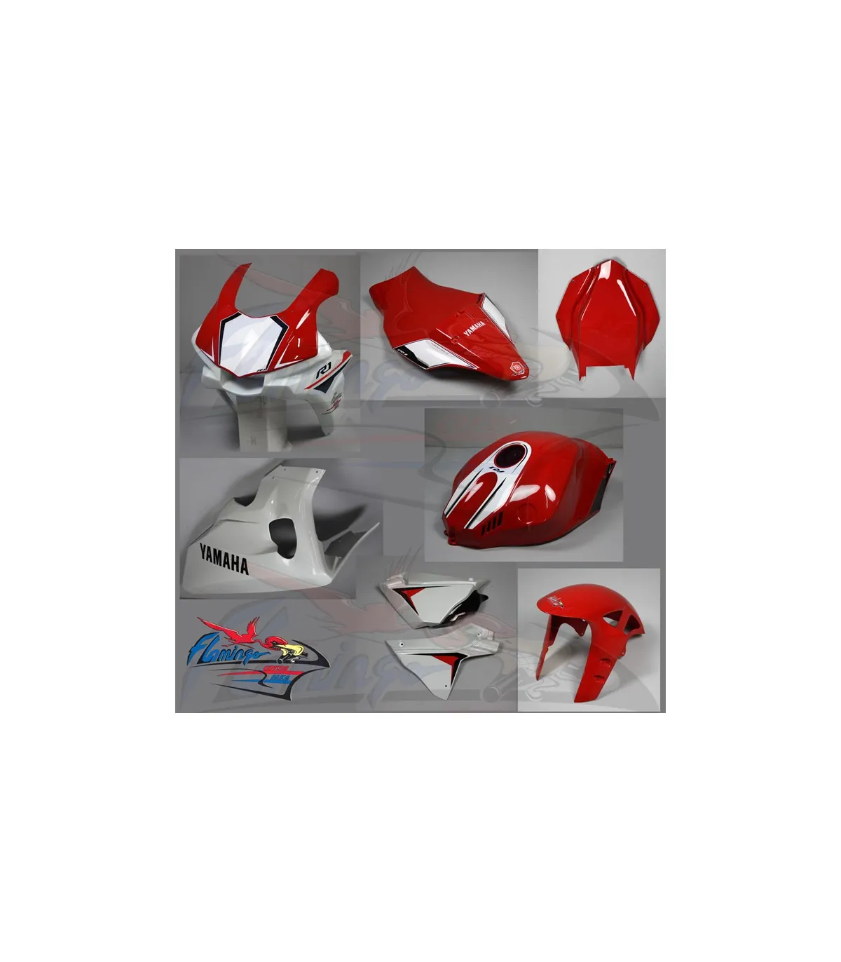 Set Carenatura Racing Flamingo Design Modello Plus YAMAHA YZF R1 R1M 2015 - 2019