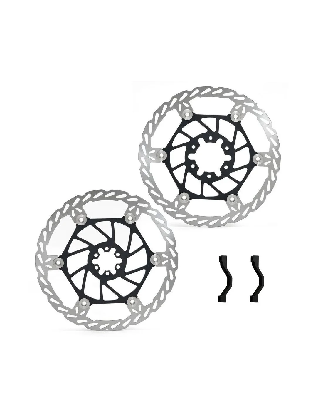 Set Disco freno anteriore/posteriore flottante maggiorato 220mm per Talaria