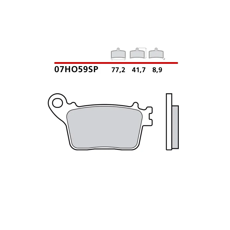 SET PASTIGLIE FRENO POSTERIORI SINTERIZZATE BREMBO HONDA CBR 1000 RR-R SP 2020-2021