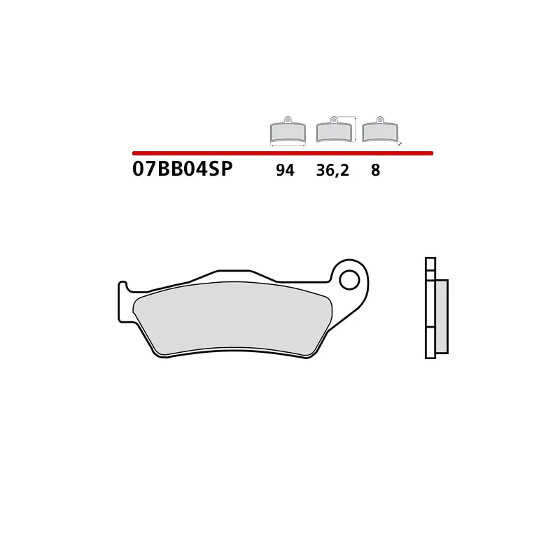 SET PASTIGLIE FRENO POSTERIORI SINTERIZZATE BREMBO MOTO GUZZI 1100 BREVA/ABS DAL 2005, 1200 BREVA
