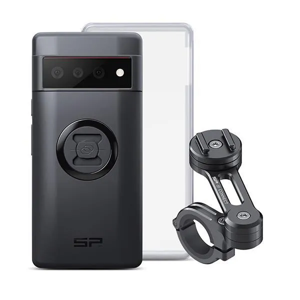 KIT porta cellulare moto SP Connect PIXEL 6 PRO Moto Bundle Attacco + Custodia + Cover antipioggia