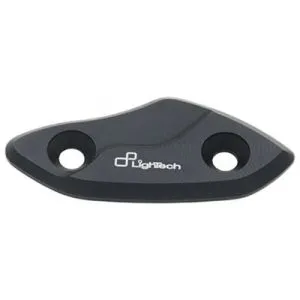 Coppia tappi (2pz. sx+dx) copriforo specchi LighTech per Aprilia RSV4R / RSV4RF 09-23 RS660 20-23 codice SPE111 Ner