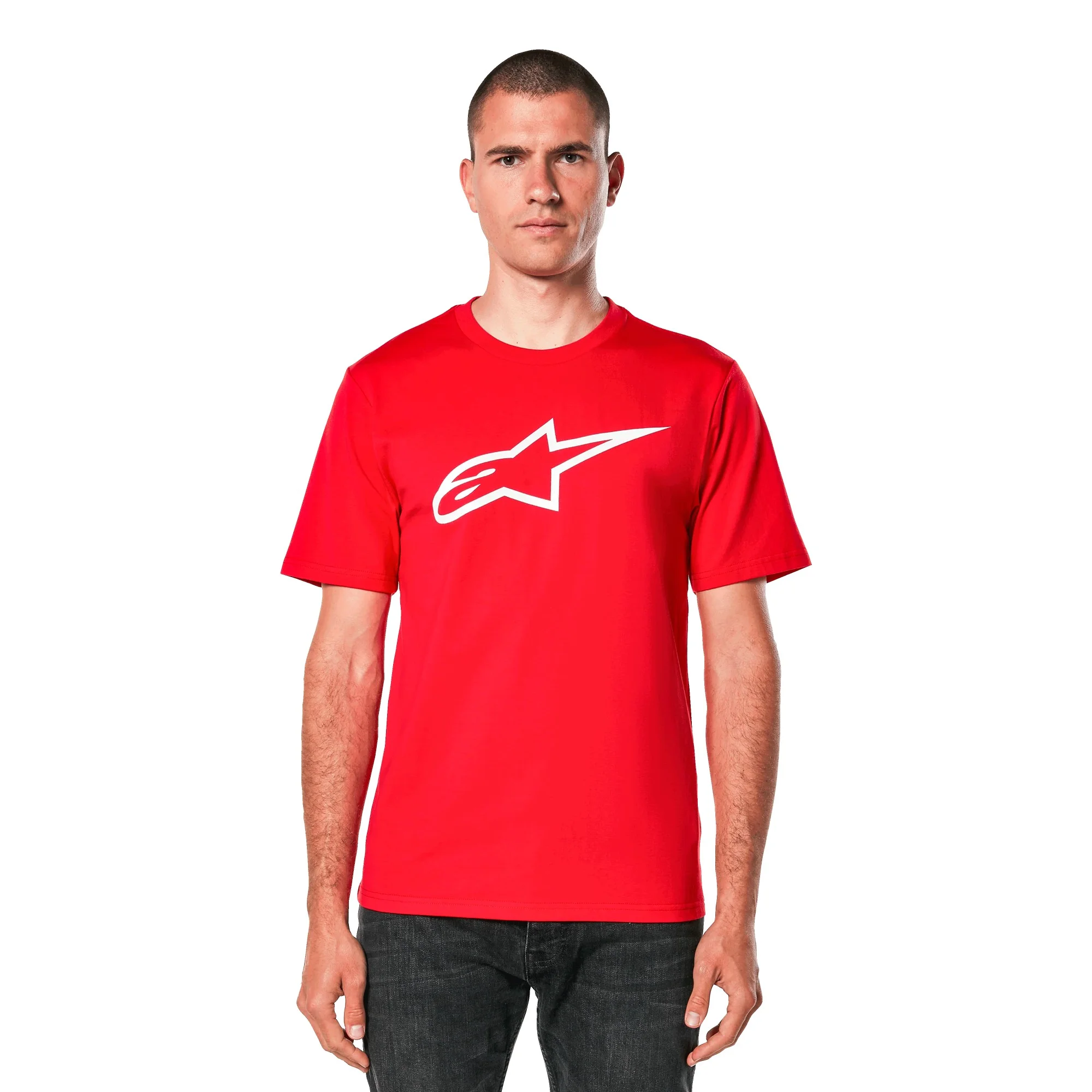 T Shirt Alpinestars Ageless 2.0 CSF Rosso/Bianco