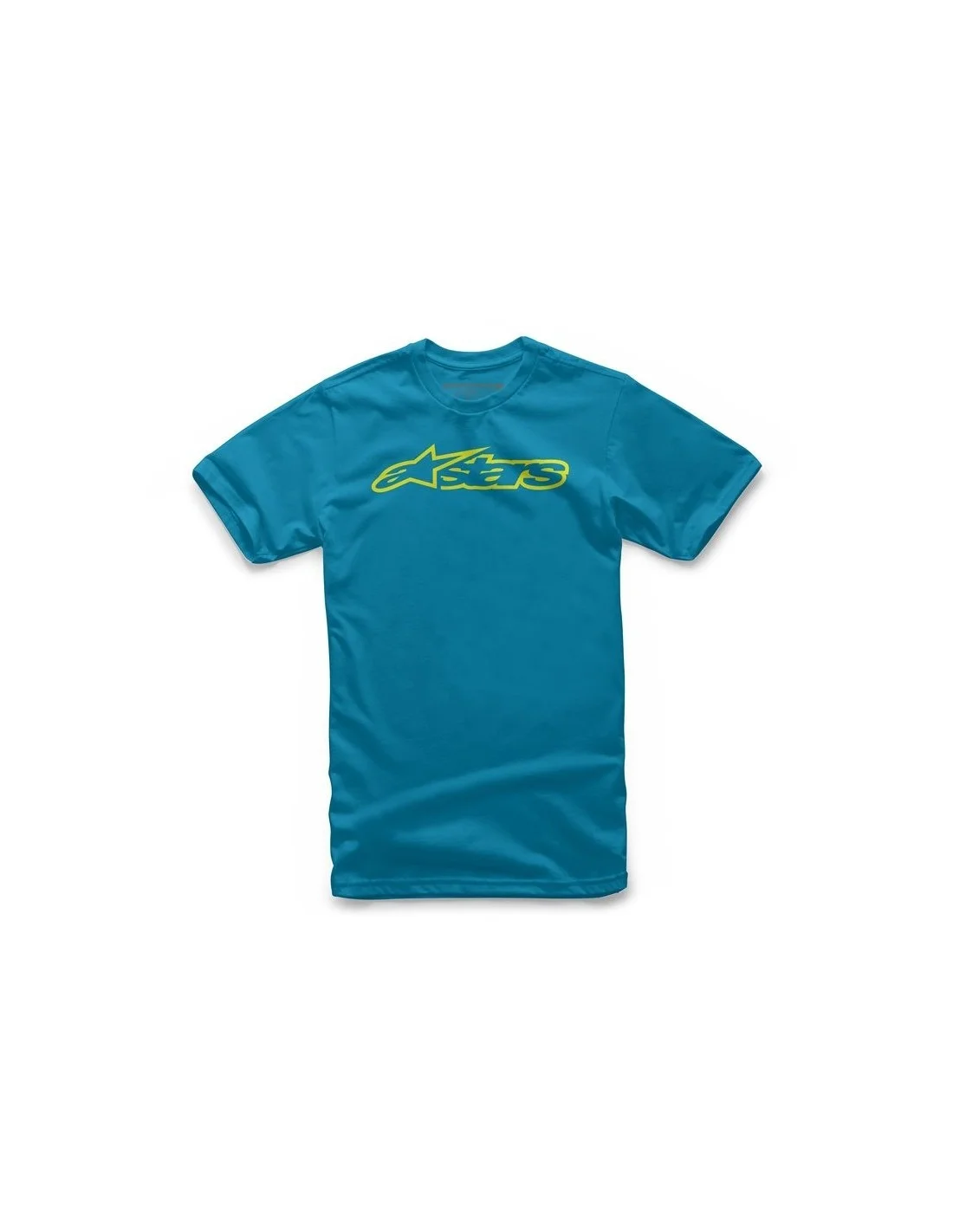 T-shirt bambino Alpinestars kid Blaze azzurro giallo fluo