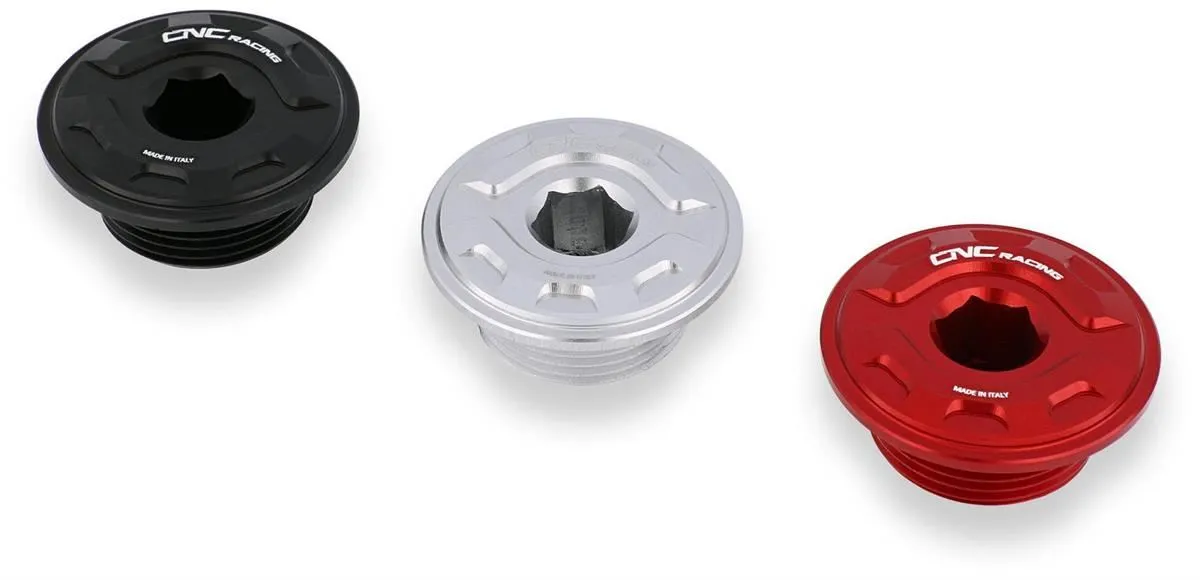 Tappo olio motore GEAR M25x1,5 CNC Racing per Aprilia Tuono V4 1100 RR 15-20