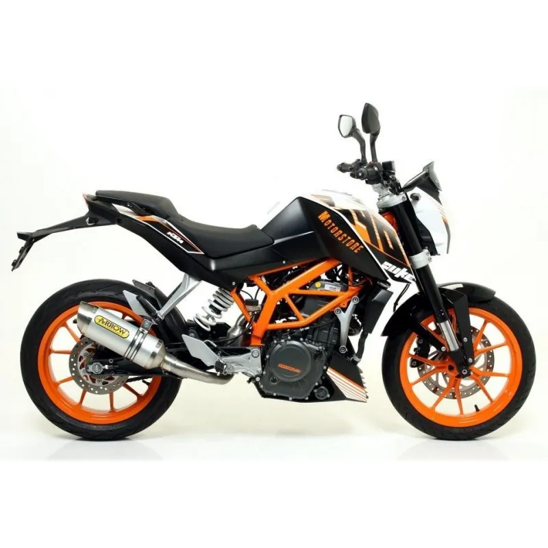 TERMINALE ARROW THUNDER KTM 390 DUKE 2013-2016, ALLUMINIO/ACCIAIO, DEKAT