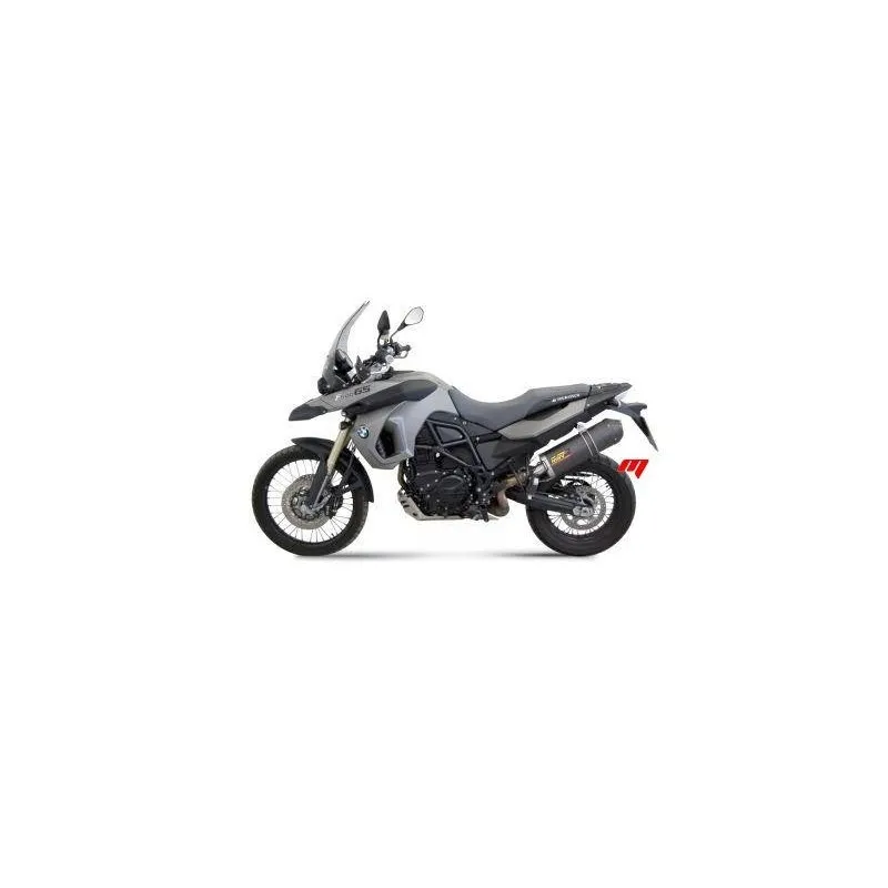 TERMINALE MIVV OVALE BMW F 650 GS 2008-2012, OMOLOGATO TITANIO/CARBONIO
