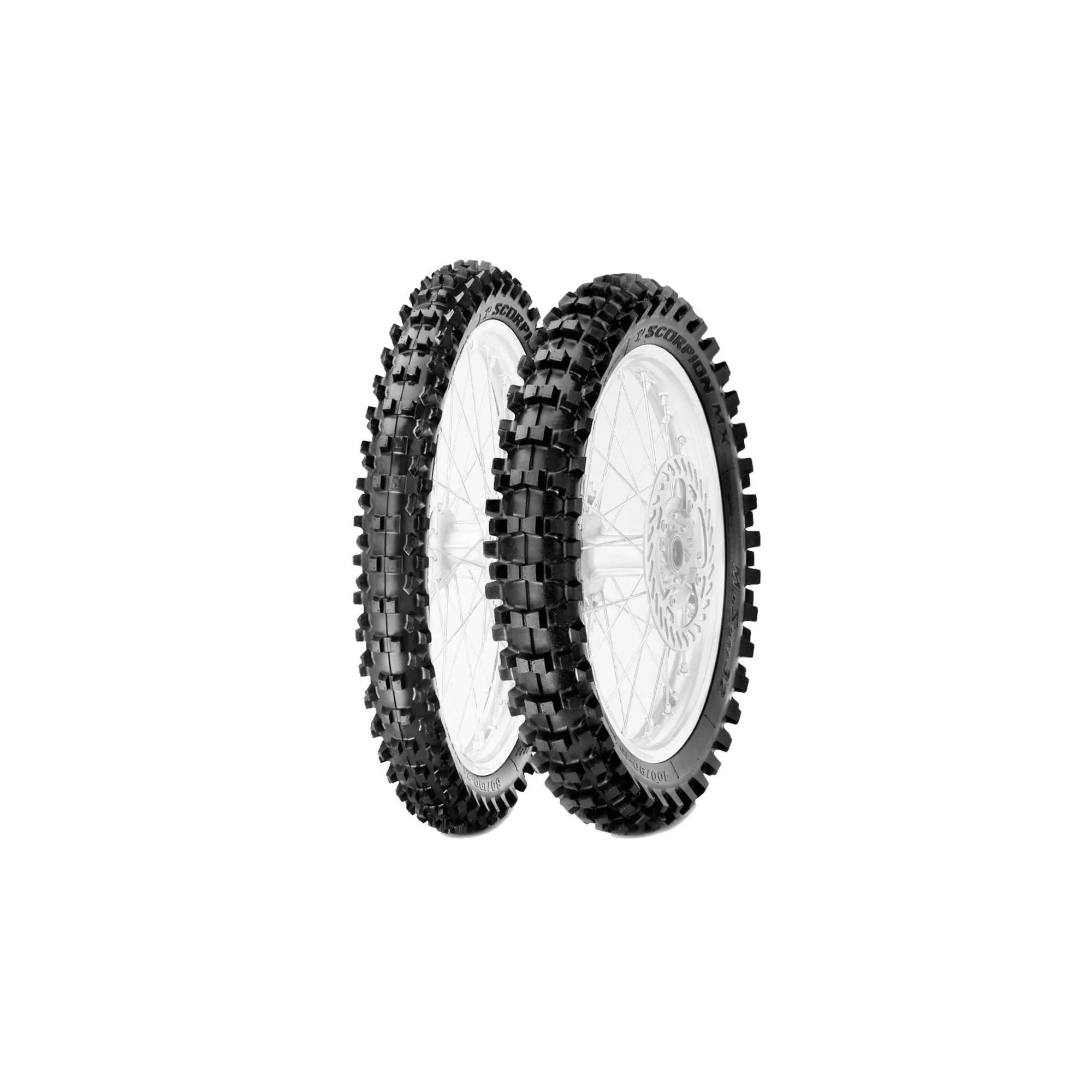 Treno gomme Pirelli MidSoft anteriore 80/100-21 + posteriore 110/90-19